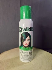 B Wild!! Temporary Hair Color , 3.5oz, Jaguar Green Spray On Wash Out~NEW 