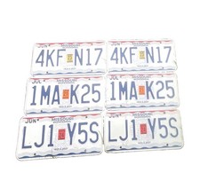 Missouri License Plate Tag Lot of 6 4KFN17 Pair 1MAK25 Pair LJ1V5S Pair