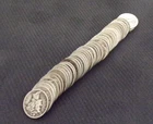 1917-45 MERCURY DIME ROLL 50 U.S. COINS 90% SILVER 10¢ UNITED STATES OF AMERICA