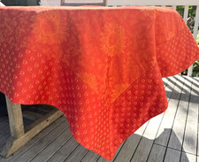 Mantel Jacquard Provenzal Francés Naranja Girasol 56x98 Tissus Toselli COMO NUEVO