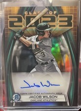 Jacob Wilson 2023 Bowman Draft Chrome Auto Class Of 2023 #23A-JW