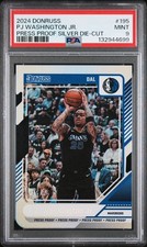 2024 PANINI DONRUSS PRESS PROOF SILVER DIE-CUT PJ WASHINGTON JR. 15/75 PSA 9