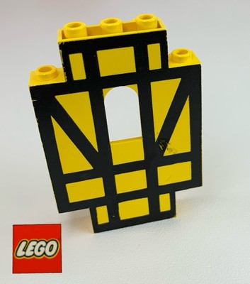 Vintage Lego gelbe Burg Platte Wand Streifen Bar 4444 Set 6086 10039 6074 - 7E