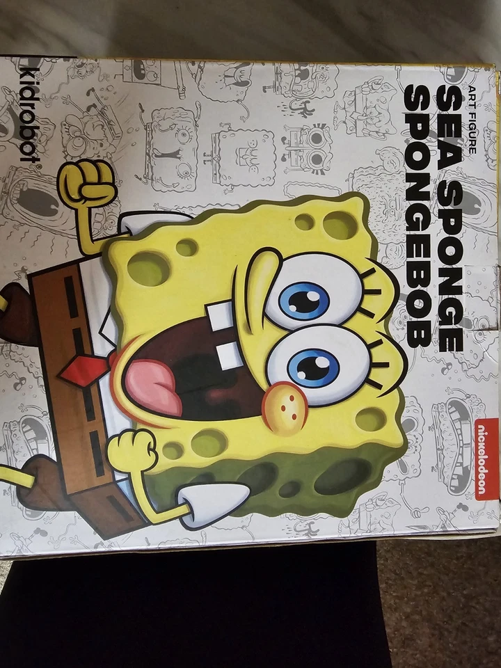 Kidrobot SpongeBob SquarePants 8" Art Figure - Ice Cream NIB - Image 2 of 4