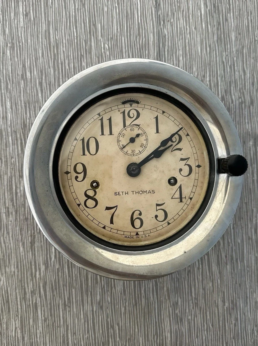 WW2 U.S.N SHIP DECK CLOCK 40年代 ビンテージ WWII US Navy Deck