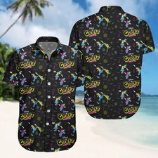 Disney A Goofy Movie 90s Black Vacation Summer Vibe Hawaiian Shirt