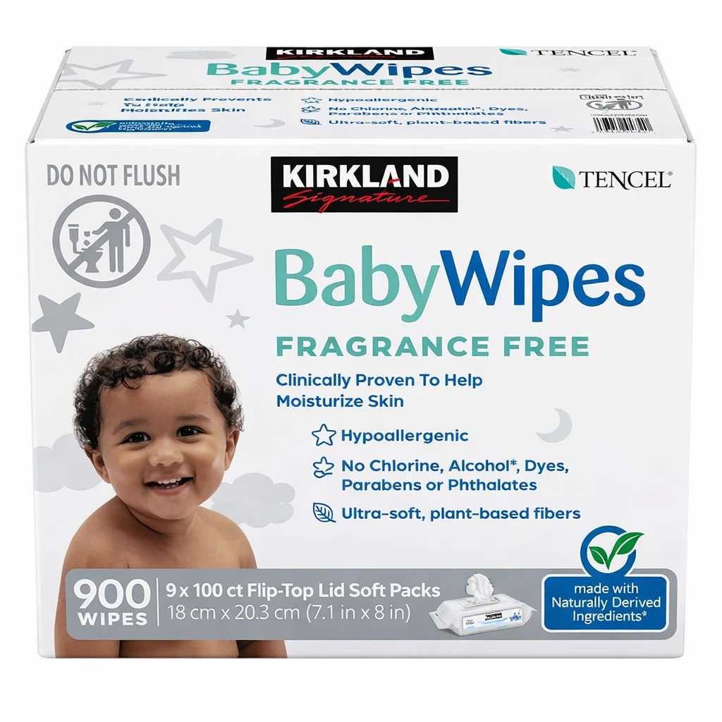 Kirkland Signature Baby Wipes, 900-count
Opens in a new window or tab