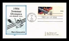DR JIM STAMPS US COVER SUMMER OLYMPICS GYMNASTICS AIR MAIL FDC REID CACHET