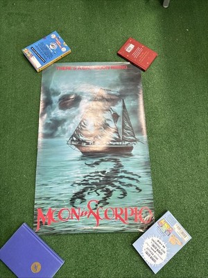 Moon in Scorpio 1987 Horror VHS Promo Poster Britt Ekland Rare