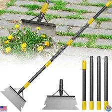 60" Heavy Duty Garden Shovel & Weed Scraper Tool for Lawn & Sidewalk Use