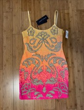 NWT NEW with tags Needle & Thread Mini dress pink sequins party dress Small
