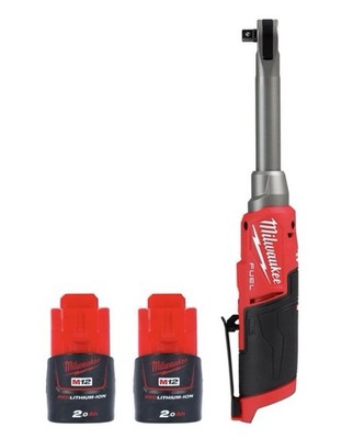 Milwaukee M12FHIR38LR 12V Akku FUEL 3/8'' Hochgeschwindigkeits-Ratsche mit 2 x 2,0Ah
