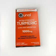Qunol Extra Strength Tumeric - Ultra High Absorption -1000 mg - 120 Count - 4/26