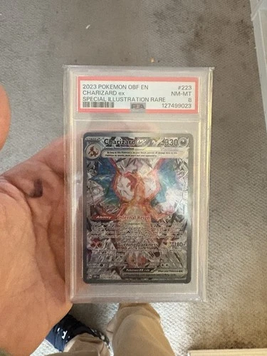PSA 8 NM-MT Charizard ex 2023 Obsidian Flames 223/197 SIR Pokemon Card