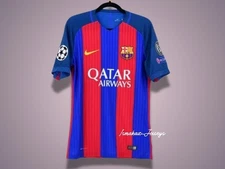 Neymar JR #11 FC Barcelona 2016-2017 Champions League Home Jersey Short Sleeve