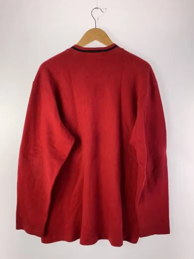 RRL Knit Sweater (Thick) / Large / Cotton / Red / Solid Color / KK-RR-YS-2013 - Image 2 of 4