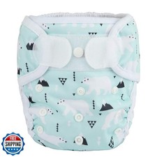 Baby Cloth Diaper Cover Nappy Hook and Loop Double Gusset 6.6lbs to 33lbs Po