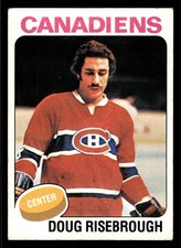 1975-76 Topps Doug Risebrough RC #107 - Montreal Canadiens - VG