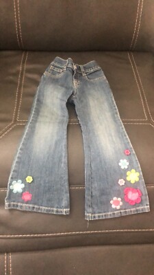 jeans with flowers for girls