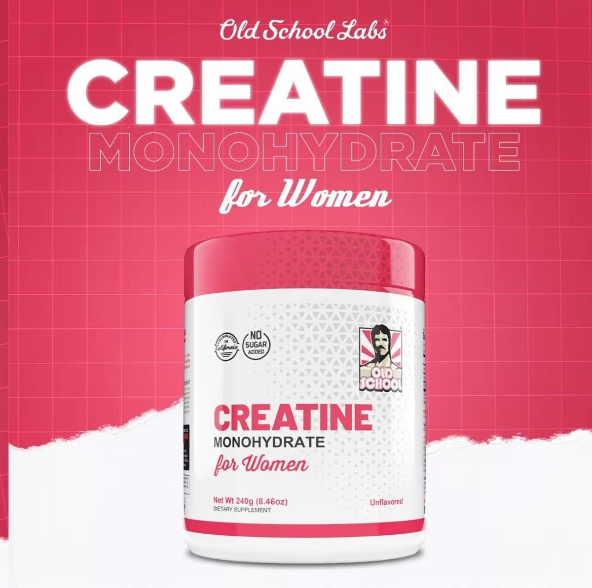 Old School Labs® Creatine Monohydrate for Women – 240g (30 Servings) | eBay