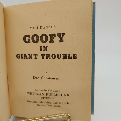 Vtg Walt Disneys Goofy In Giant Trouble 1968 Whitman Publishing Hardcover Book - Picture 3 of 6