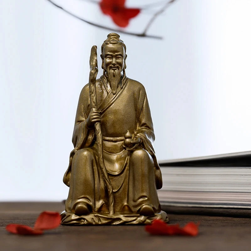 La Estatua del Sol Simiao, el Rey de la Medicina Buda de latón estilo chino decoración del hogar Foto 2 de 4