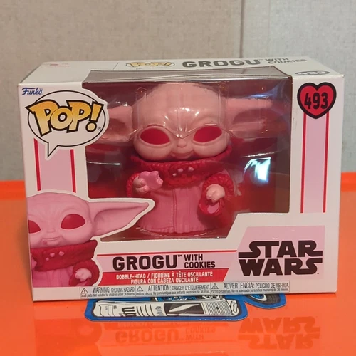 Funko Pop! Star Wars Grogu with Cookies The Child Valentines IN STOCK Pop 493