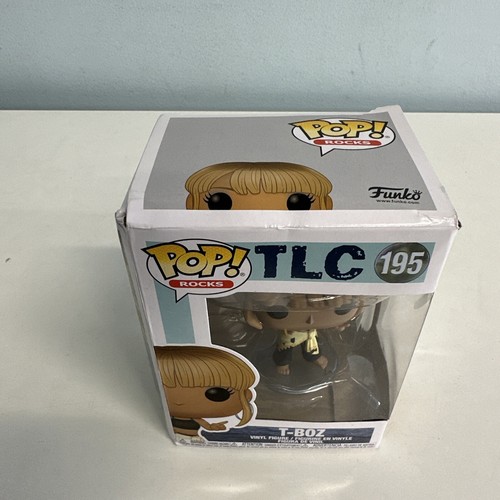 Funko Pop Rocks TLC 195 T-Boz NEW Box distressed Bottom is especially dented - Picture 2 of 15