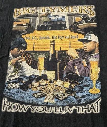 Vintage Y2K Big Tymers Cash Money Records Rare Rap Tee - Picture 2 of 9