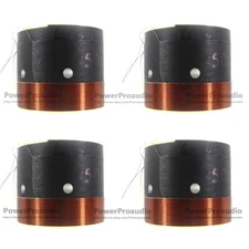 4pcs(2pair)  50.8mm White aluminum Bass voice coil Pure copper Round wire 8 ohm 