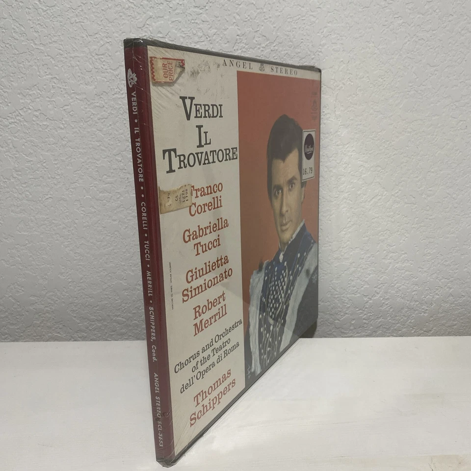 Verdi Il Trovatore, Thomas Schippers 3-LP Set w/ Booklet C/L-3653 NEW SEALED - Image 2 of 4