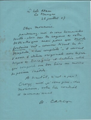 Tajan - Autographes et Manuscrits