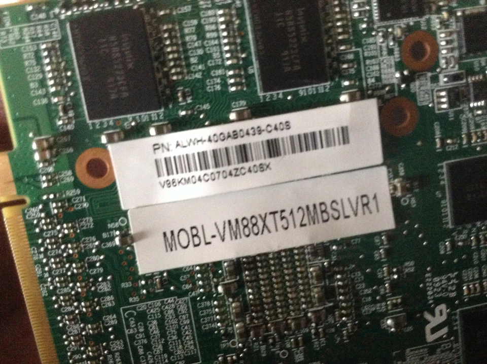 Alienware M17-R1 M9750 3870m Slave 512MB Laptop Video Card ALWH-40GAB0439-C40S - Image 2 of 2