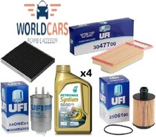 KIT TAGLIANDO UFI FIAT DOBLO 1.3 MJT MULTIJET EURO 5 90CV 4 LT PETRONAS 5W30