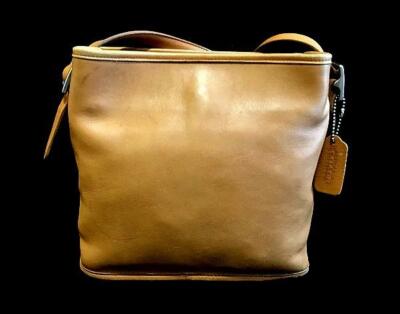 Coach Legacy Vintage Camel Tan Medium Bucket Duffle Hobo Shoulder
