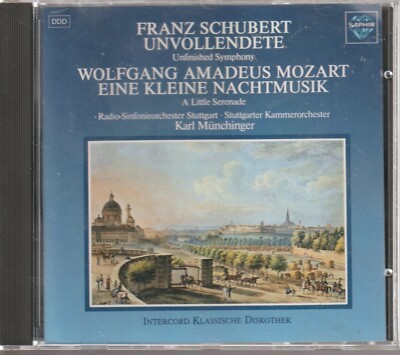 Schubert Unfinished Symphony Mozart A Little Serenade 1985 Saphir Import
