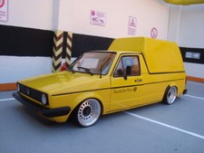 1:18 VW Caddy 1 Post Tiefer Tuning mit 15 Zoll Stahlfelgen Echt Alu Felgen 