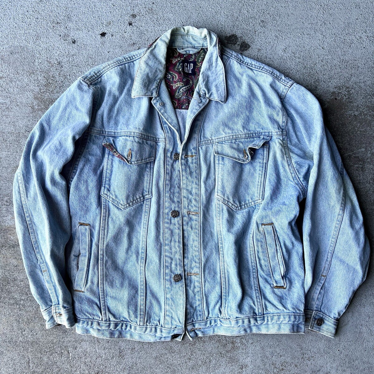 Vintage Denim Jackets Gap Gap Denim Coat Vintage Gap Work Force