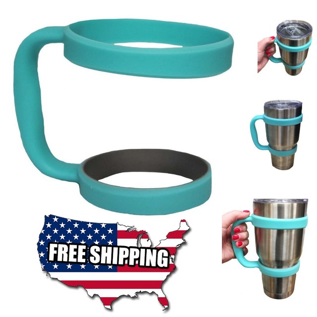 30 Oz Handle Cup Holder Grip for Yeti Rambler Tumbler Mug Fit Blue