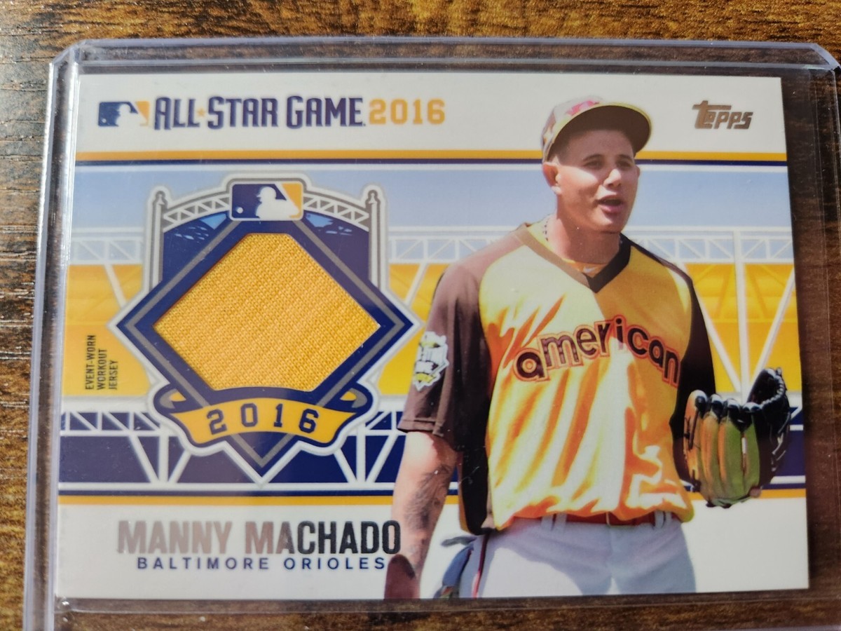 2016 Topps Manny Machado All-Star Stitches Jersey Relic #ASTIT-MMA Orioles