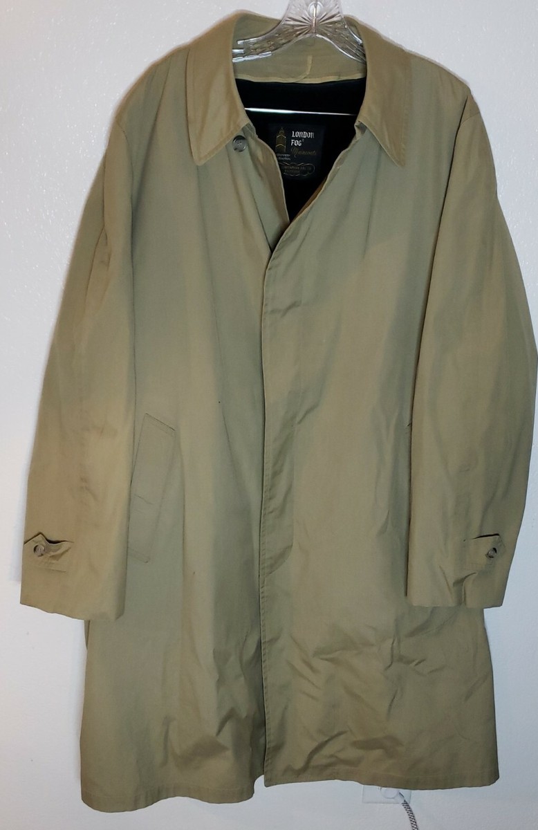 LONDON FOG By Reeves Maincoats Calibre Cloth Trench Alpaca Blend