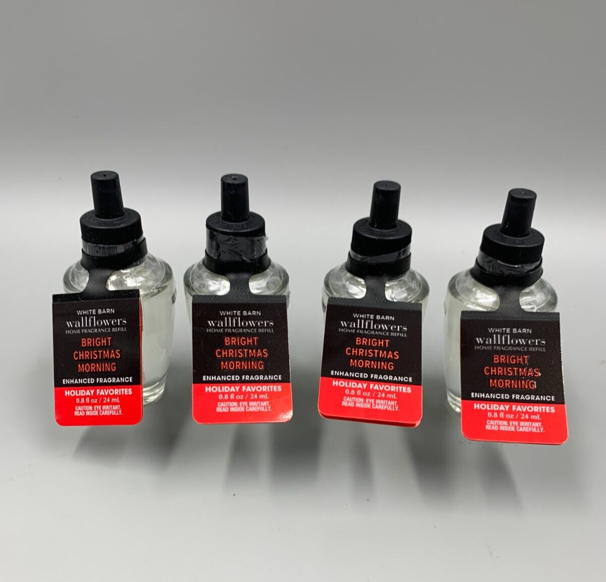 Bath & Body Works Bright Christmas Morning Wallflower Fragrance Bulbs S/4 #912A2-image