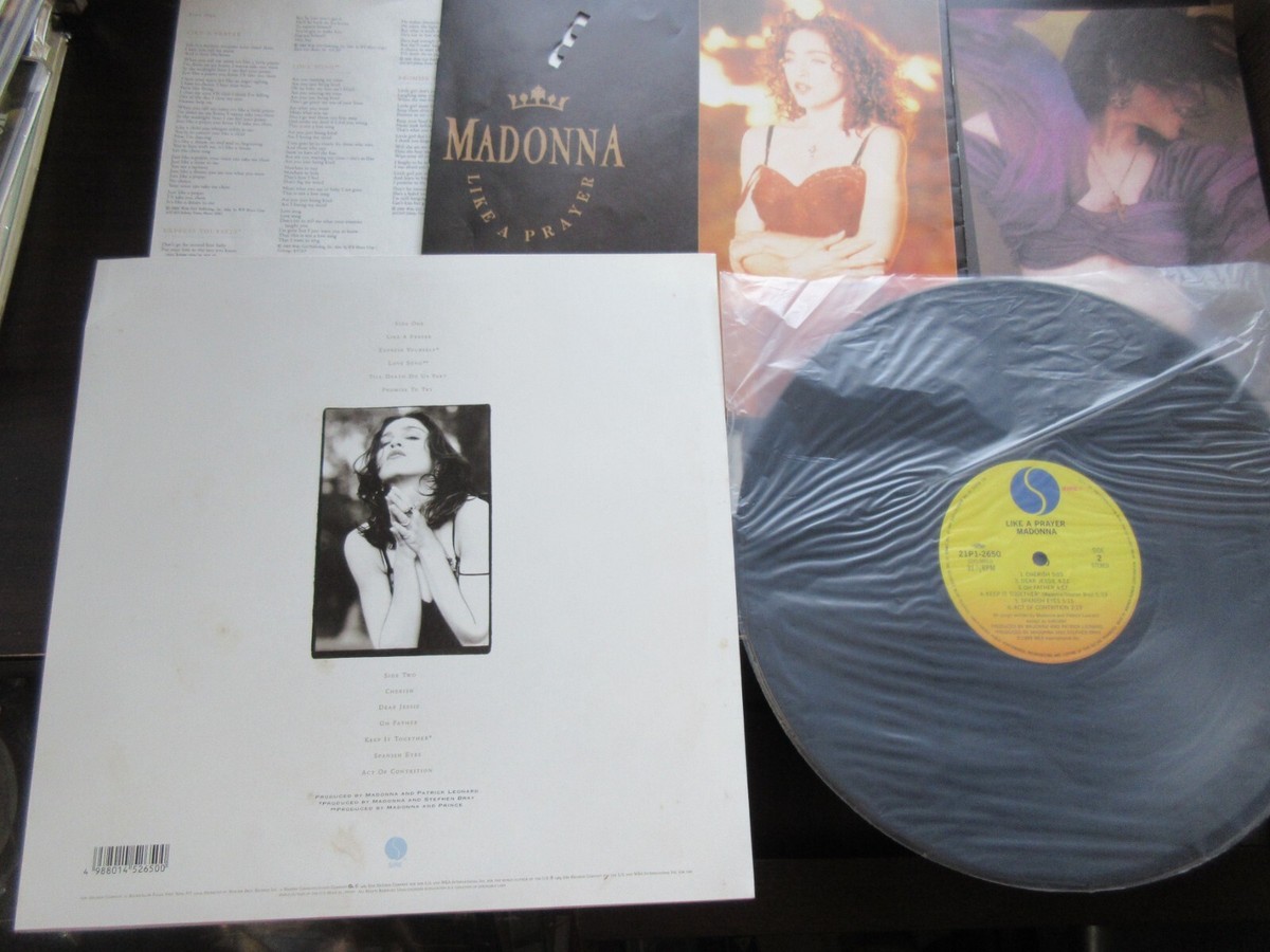 MADONNA ／ LIKE A PRAYER レコード 21P1-2650 Madonna Like A Prayer Japan Vinyl LP 21P1-2650 w Japan Promo