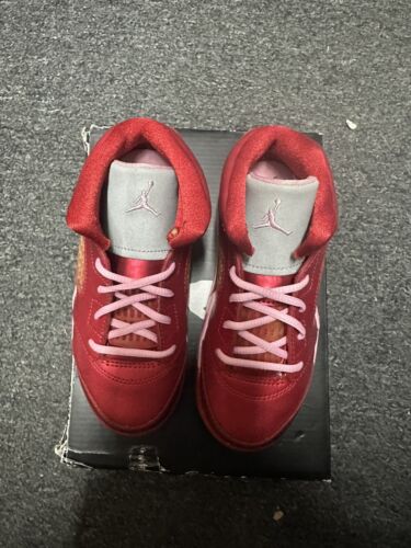 Nike Air Jordan 5 Retro Valentines Day TD Toddler Shoes Size 6C 440890-605