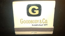 Vintage " GOODBODY & CO." Est,1891 Unused Matchbook Made in USA