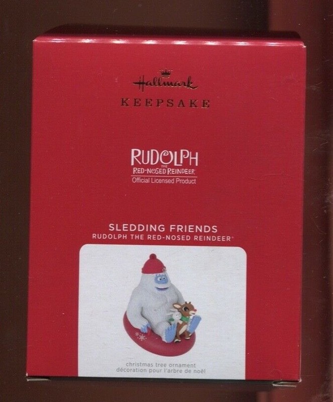 2021 Hallmark Ornaments - SLEDDING FRIENDS - Rudolph Reindeer - New in Box