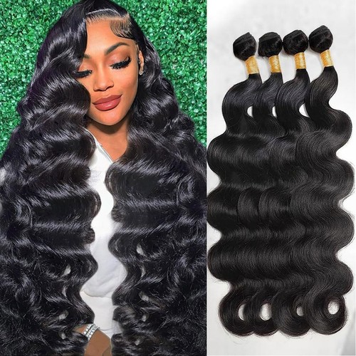 Body Wave Bundles Human Hair 4Bundles 400G 16"18"20"22" Virgin Hair Weave Wefts