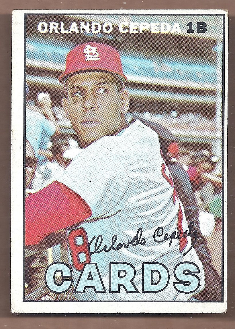 1967 Topps HOF #20 ORLANDO CEPEDA VG-EX CONDITION