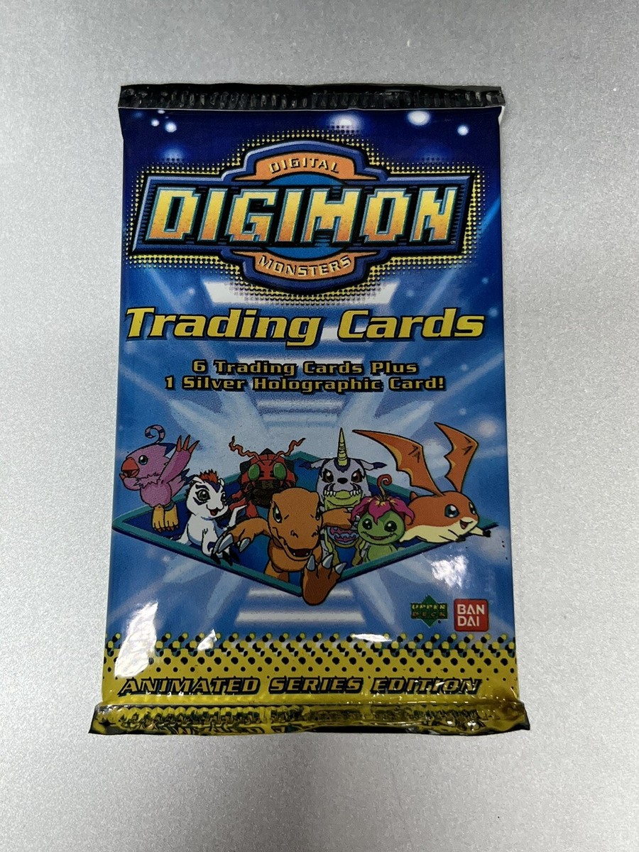 Digimon Series 2 Vintage Trading Card Booster Pack Sealed 1999 Upper Deck Bandai Digimon Series 2 Vintage Trading Card Booster Pack Sealed 1999 Upper Deck Bandai