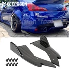 For Infiniti G37 G35 Gloss Car Rear Bumper Diffuser Spoiler Splitter Side Skirts